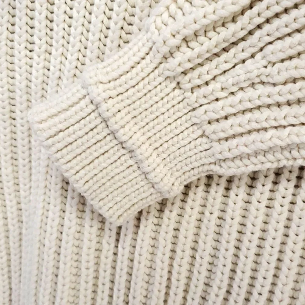 ‎J. CREW Ribbed Crew Neck Chunky Sweater - Size X-Small (NWT)